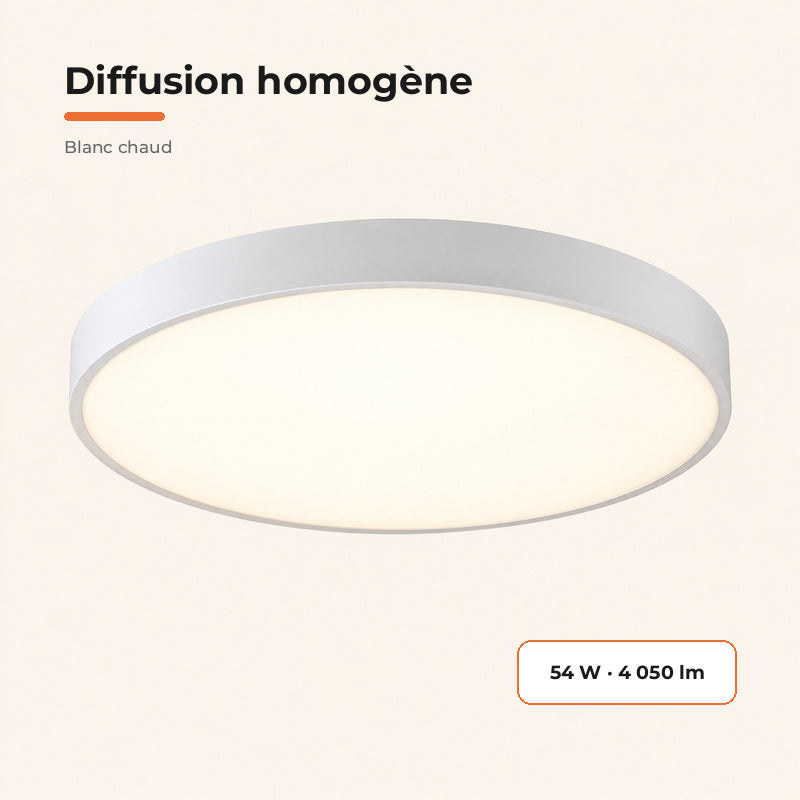 Plafonnier LED Blanc 54W 60cm