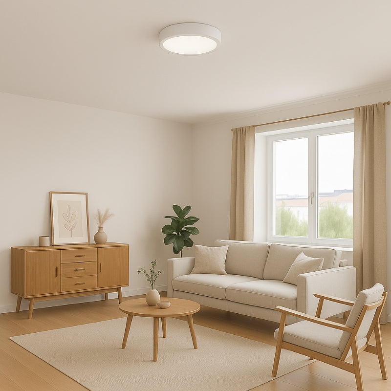 Plafonnier LED Rond 12W BLANC CCT - 3000K/4000K/6500K