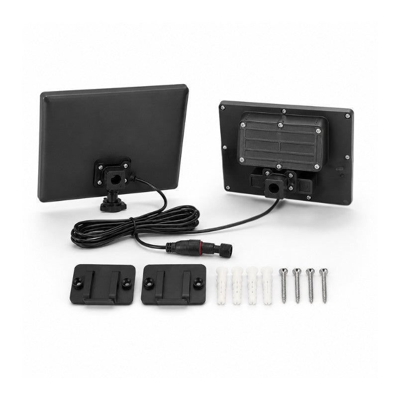 Pack de 4 - Projecteur Led Solaire Extérieur 9W IP65 3-CCT Détecteur de Lumière et de Mouvement