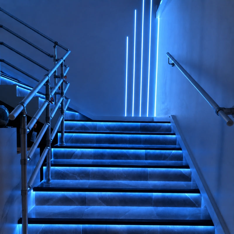 Ruban LED COB 5M 24V 8mm IP20 320LED/m - Bleu