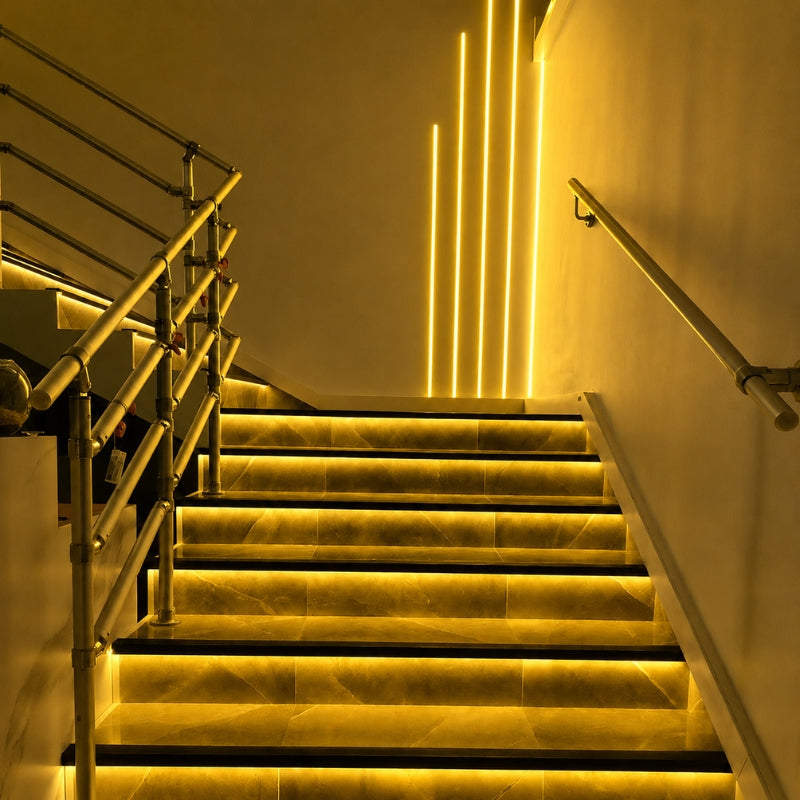 Ruban LED COB 5M 24V 8mm IP20 320LED/m - Jaune