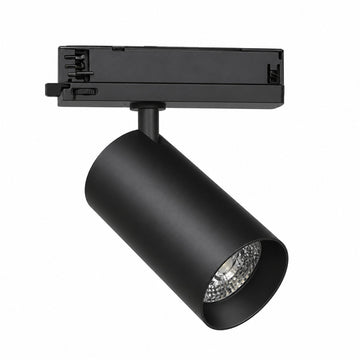 Spot LED sur Rail COB Triphasé 30W 36° Noir - Garantie 5 ans