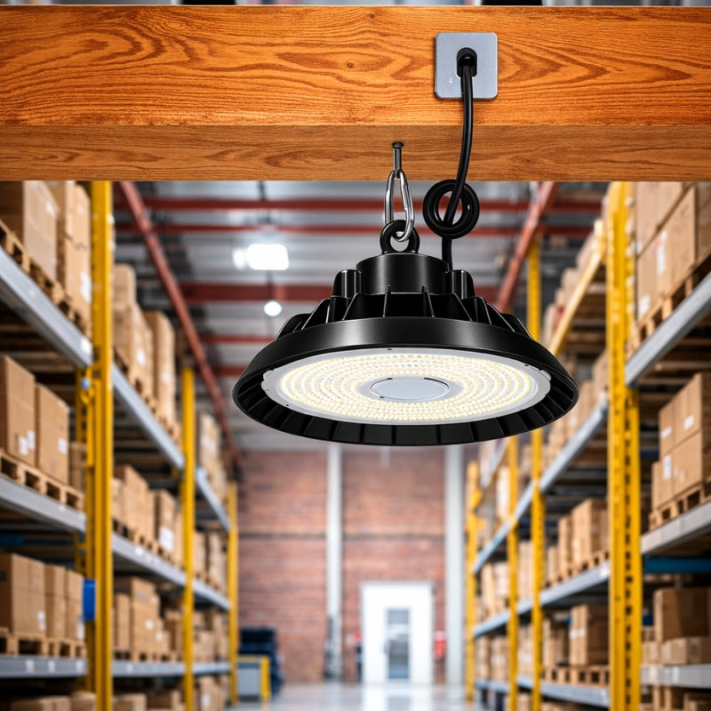 Cloche LED Industrielle 200W 120° NOIR (Pack de 5)