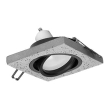 Support Spot GU10/MR16 Encastrable Carré Orientable Béton