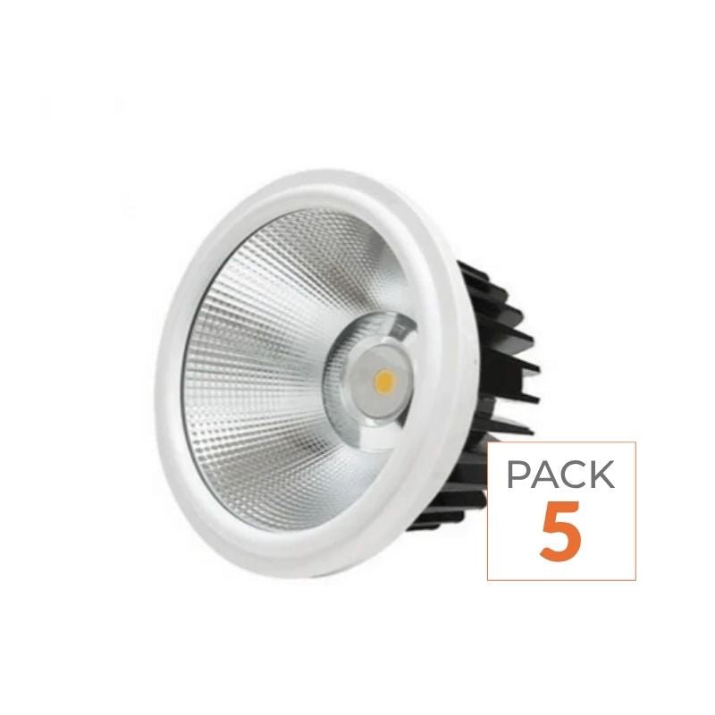 Ampoule LED 20W AR111 COB Rond (Pack de 5) - Silamp France