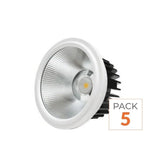 Pack de  5 - Ampoule LED 20W AR111 COB Rond
