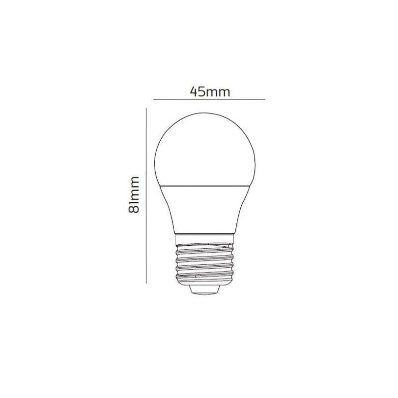 Ampoule LED Connectée WiFi E27 4.5W G45 RGBW (Pack de 10)