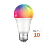 Pack de  10 - Ampoule LED Connectée WiFi E27 4.5W G45 RGBW