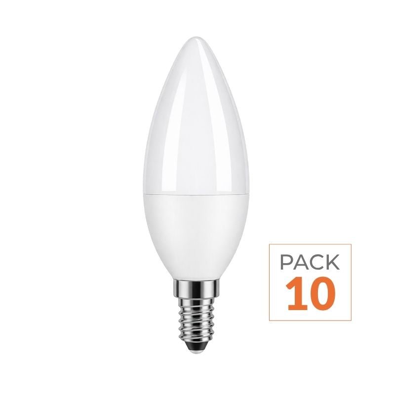 Ampoule LED E14 4.8W C37 (Pack de 10) - Silamp France