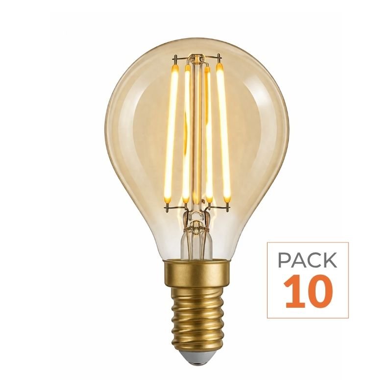 Ampoule LED E14 Filament 4W G45 (Pack de 10) - Silamp France