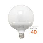 Pack de  40 - Ampoule LED E27 12W 220V G95 300° Globe