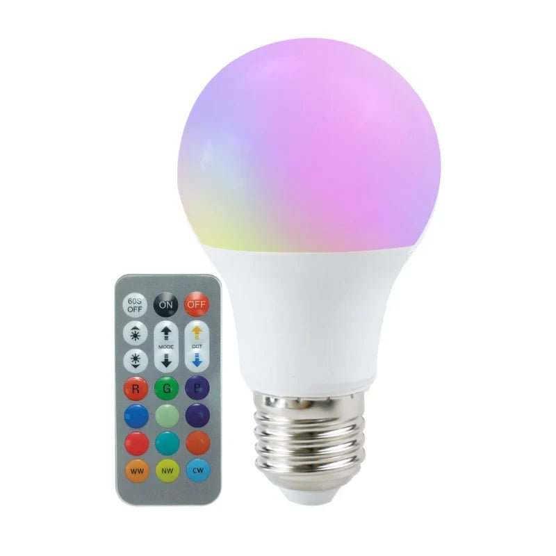 Ampoule LED E27 A60 8.5W RGBW avec Télécommande - Silamp France