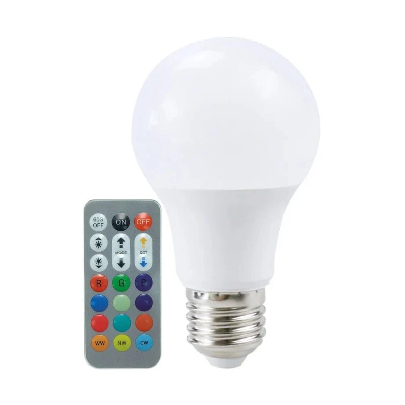 Ampoule LED E27 A60 8.5W RGBW avec Télécommande - Silamp France