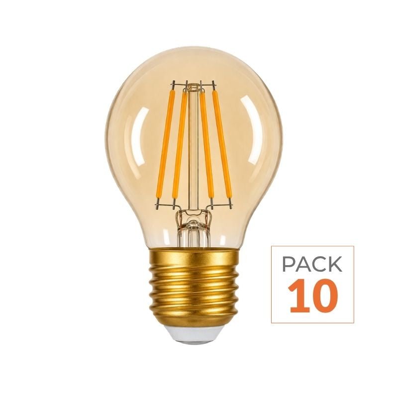 Ampoule LED E27 Filament 4W G45 240° Dimmable (Pack de 10) - Silamp France