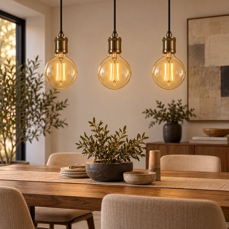 Ampoule LED Filament Connectée Wifi E27 4W Ambrée G95 CCT - 2700K/6500K - Pack de 10 - Silamp France