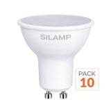 Pack de  10 - Ampoule LED GU10 6W 220V SMD2835 PAR16 10LED 100°