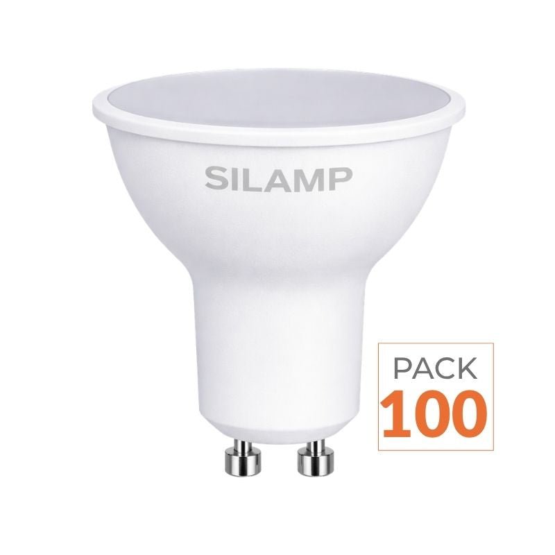 Ampoule LED GU10 8W 220V (Pack de 100) - Silamp France