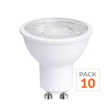 Ampoule LED GU10 8W 220V PAR16 COB - Pack de 10