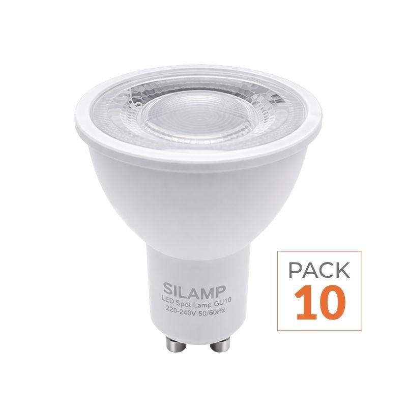 Ampoule LED GU10 Dimmable 8W 220V SMD2835 PAR16 60° (Pack de 10) - Silamp France