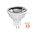 Pack de  10 - Ampoule LED GU5.3 / MR16 12V 8W SMD 80°