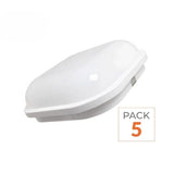 Pack de  5 - Applique LED Murale 20W Blanche Carré IP65