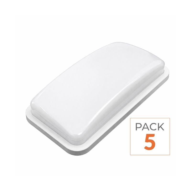 Applique LED Murale 20W Rectangulaire IP65 (Pack de 5) - Silamp France