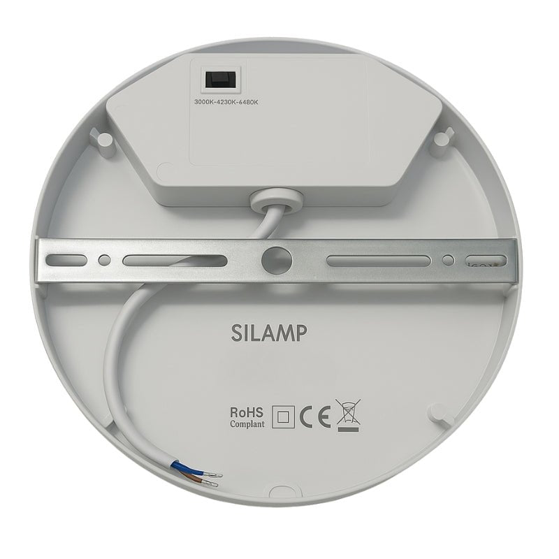 Applique LED Murale CCT 20W Blanche Hublot Ronde IP65 - 3000K/4000K/6500K - Silamp France