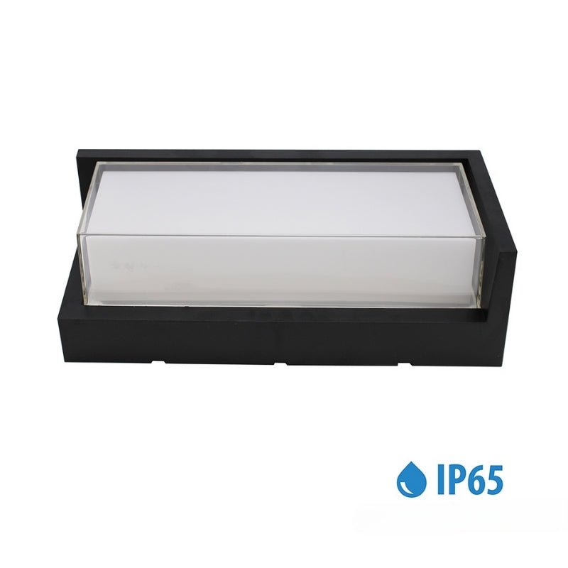 Applique LED Murale Extérieure Noire 24W Température de Lumière Variable - 3000K/4000K/6000K - Silamp France