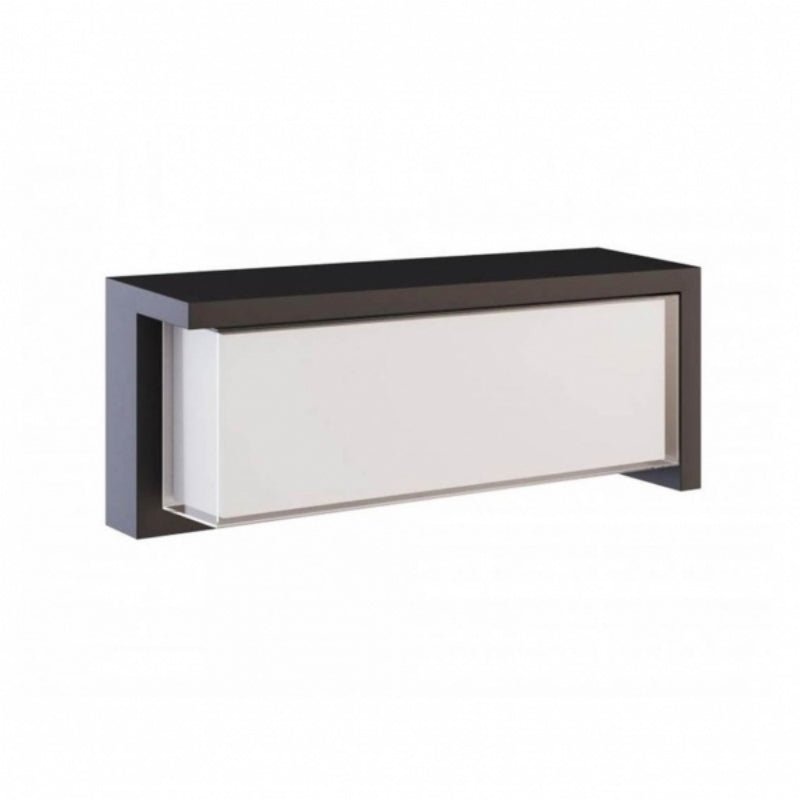 Applique LED Murale Extérieure Noire 24W Température de Lumière Variable - 3000K/4000K/6000K - Silamp France