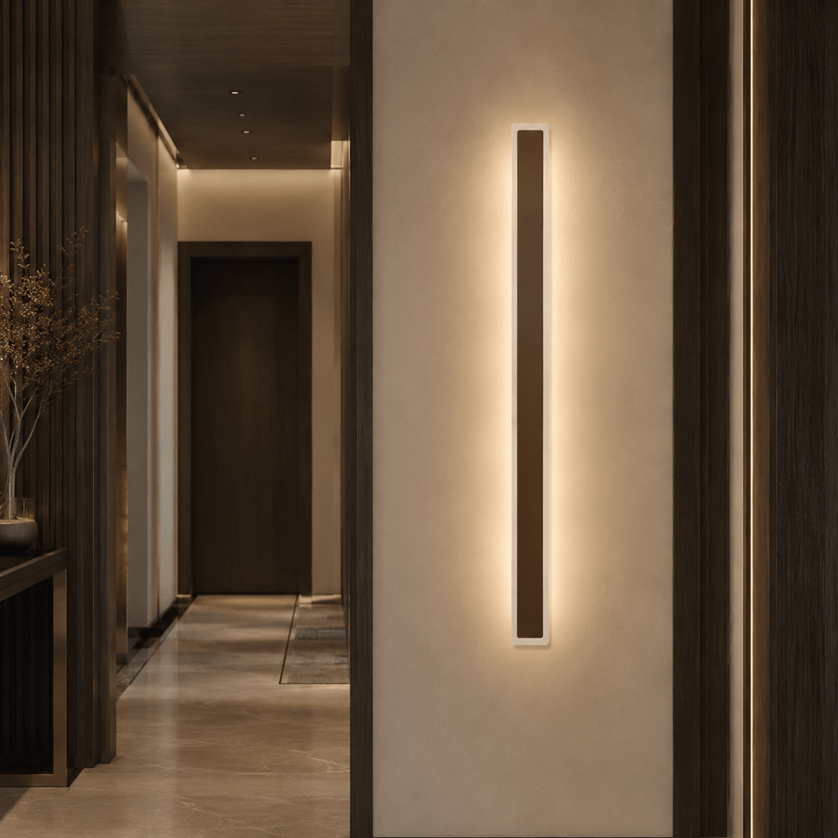 Applique Linéaire Murale LED 10W Couleur Cuir IP65 60cm - Silamp France