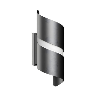 Applique Murale 10W CCT NOIRE IP65 Torsadée - 3000K/4000K/6500K