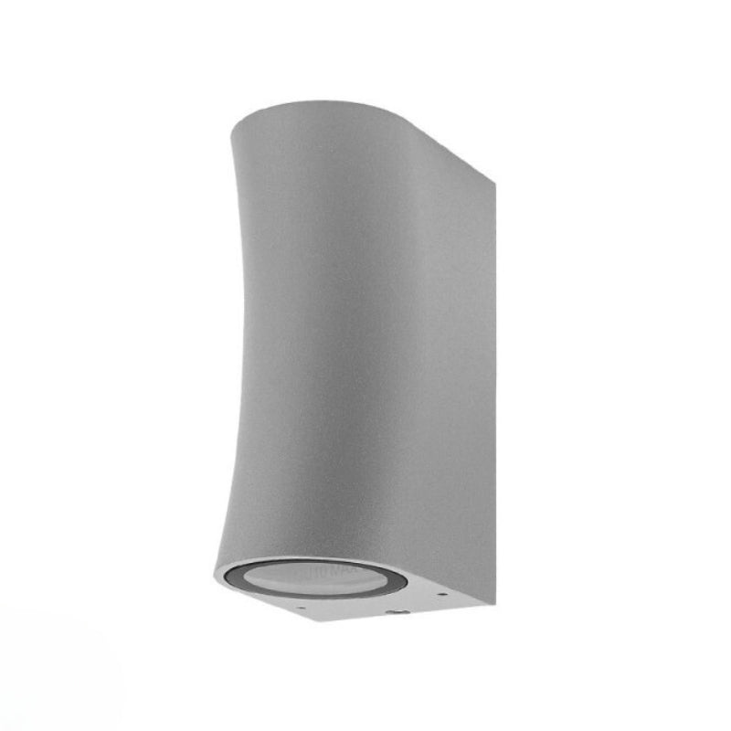 Applique Murale Argent LED IP44 pour 2 ampoules GU10 - Silamp France