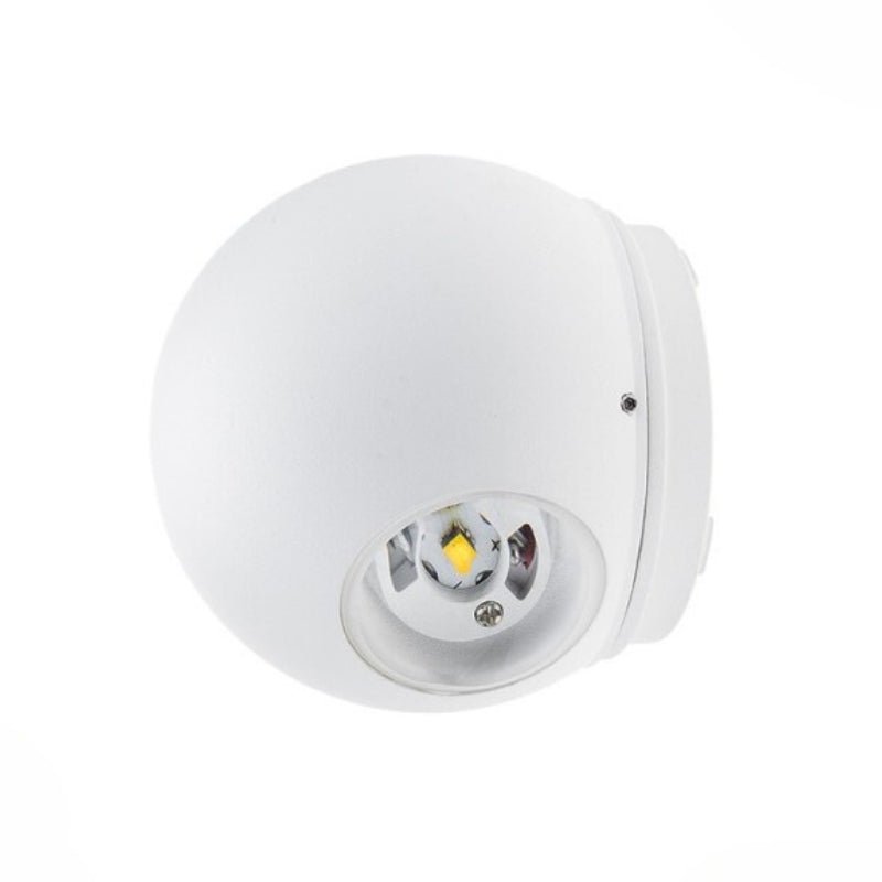 Applique Murale Blanche Design LED Double Faisceaux IP54 6W - Silamp France
