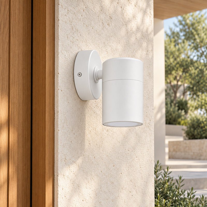 Applique Murale Blanche IP65 pour Ampoule GU10 - Silamp France