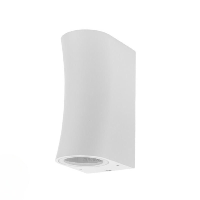 Applique Murale Blanche LED IP44 pour 2 ampoules GU10 - Silamp France