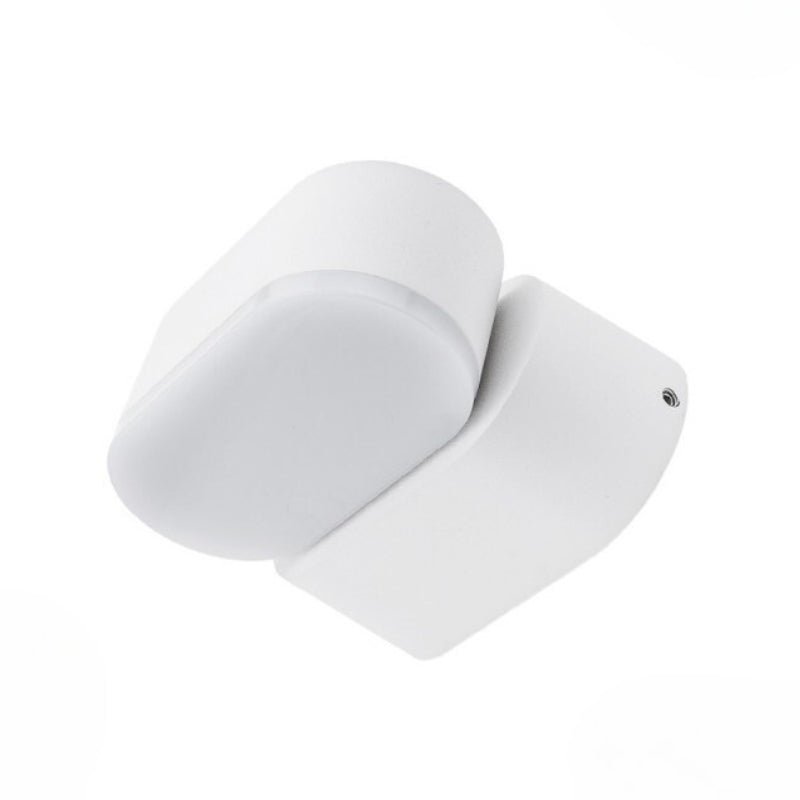 Applique Murale Blanche LED IP54 Orientable Ovale - Silamp France