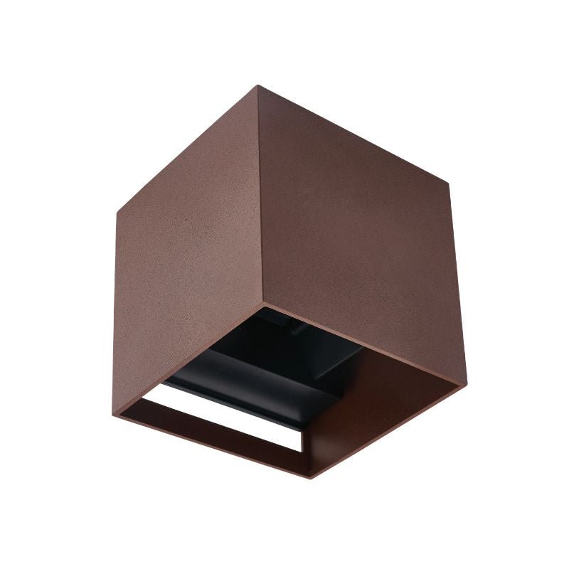 Applique Murale Couleur Cuir IP65 Cube pour Ampoule G9 - Silamp France