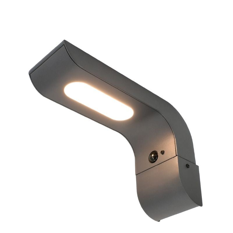 Applique Murale Extérieur 7W CCT Anthracite IP65 Détecteur PIR - 3000K/4000K/6500K - Silamp France