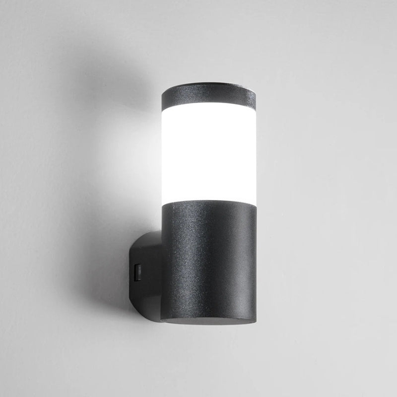 Applique Murale Extérieur Jardin Cylindre IP65 pour Ampoule E27 - Silamp France