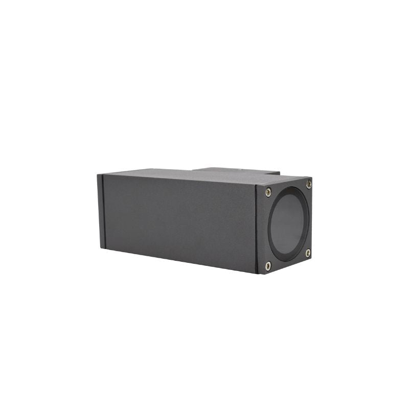 Applique Murale Graphite Grise IP65 Double Faisceau GU10 - Silamp France