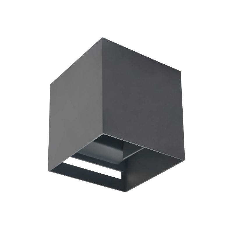 Applique Murale Grise IP65 Cube pour Ampoule G9 - Silamp France