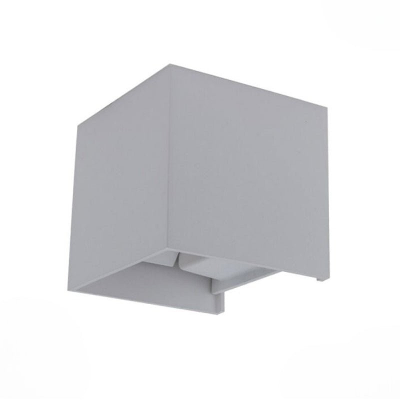 Applique Murale Grise LED 12W IP54 Carré - Silamp France