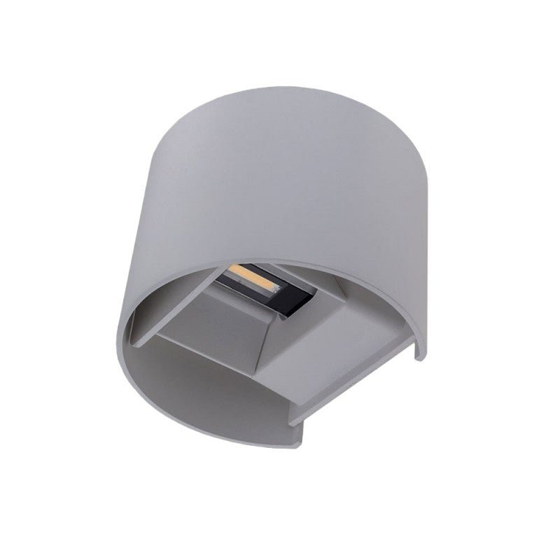 Applique Murale Grise LED 6W IP54 Arrondie - Silamp France