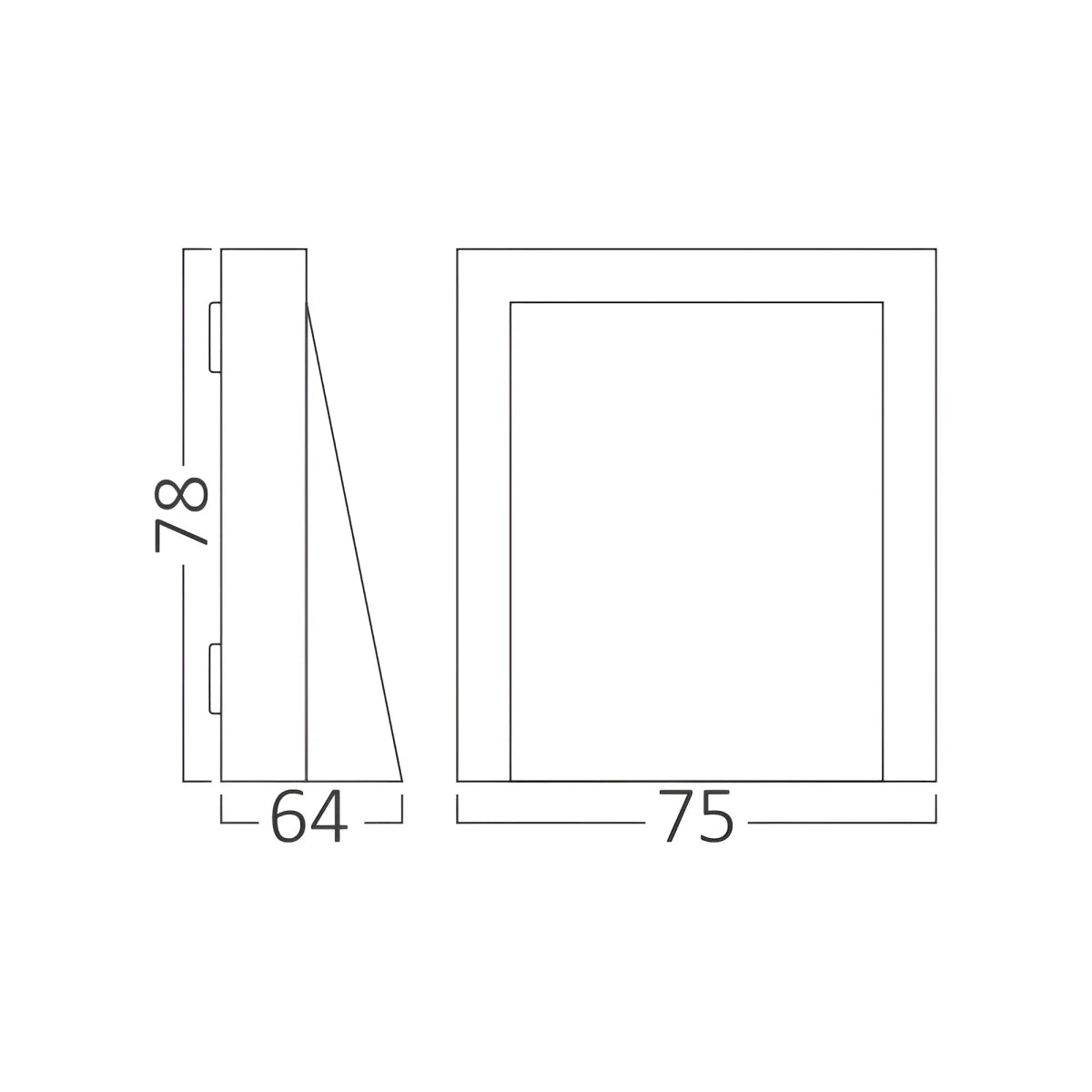Applique Murale LED 6W IP65 CCT Gris - Silamp France