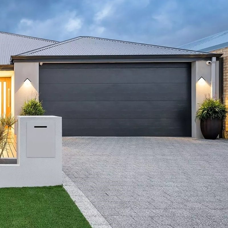 Applique Murale LED CCT 15W Noire Carrée IP65 avec Cache - 3000K/4000K/6500K - Silamp France