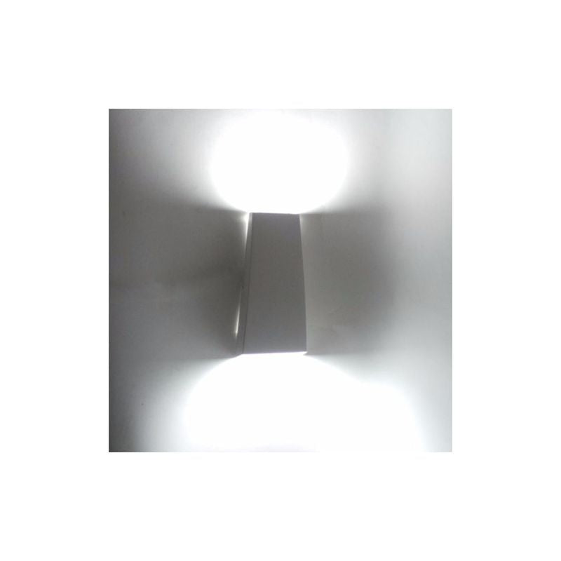 Applique Murale LED Double Faisceaux 7W IP44 BLANC