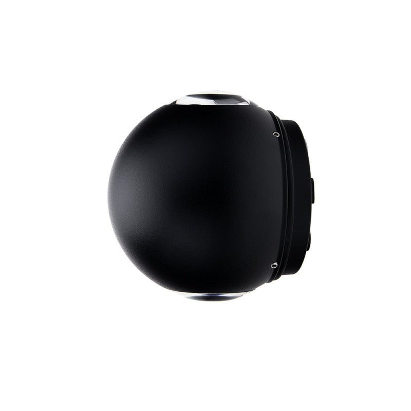 Applique Murale Noire Design LED Double Faisceaux IP54 6W - Silamp France