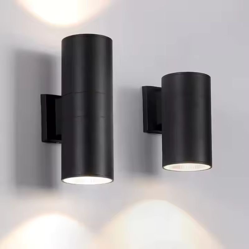 Applique Murale Noire IP65 Double Faisceau GU10 (Pack de 10) - Silamp France