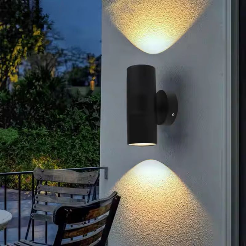 Applique Murale Noire IP65 Double Faisceau GU10 - Silamp France