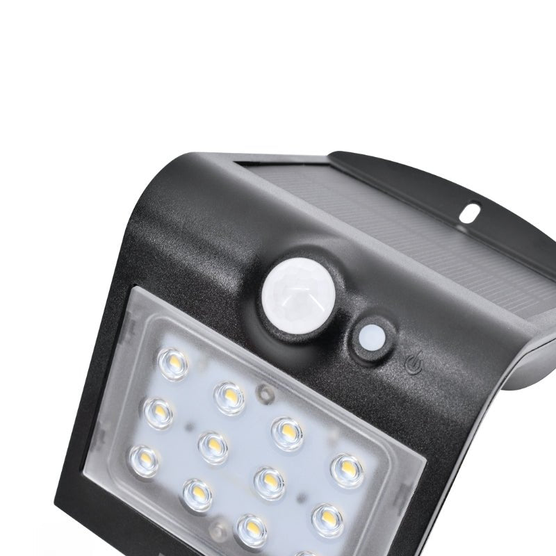 Applique Murale Solaire LED 1.5W IP65 220lm avec Détecteur de Mouvement - Silamp France